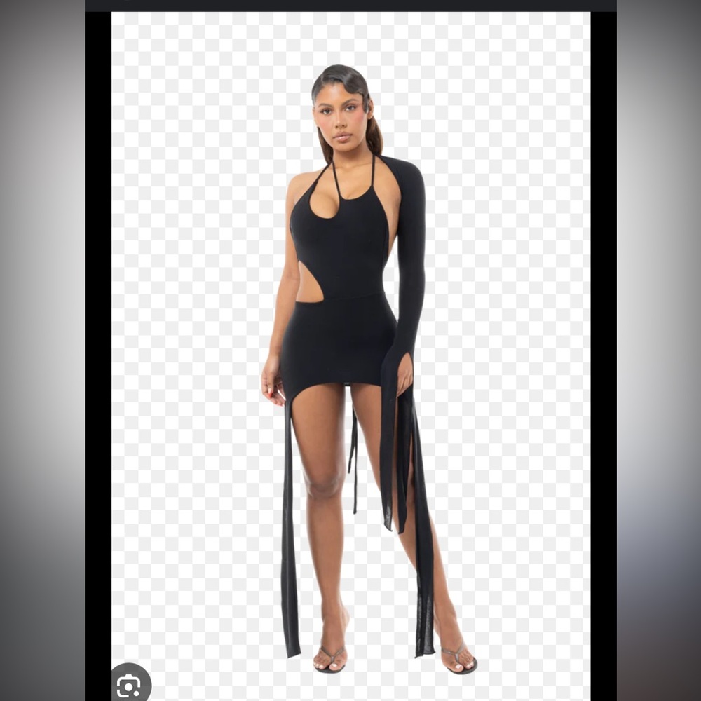 COUCOO Asymmetrical mini dress